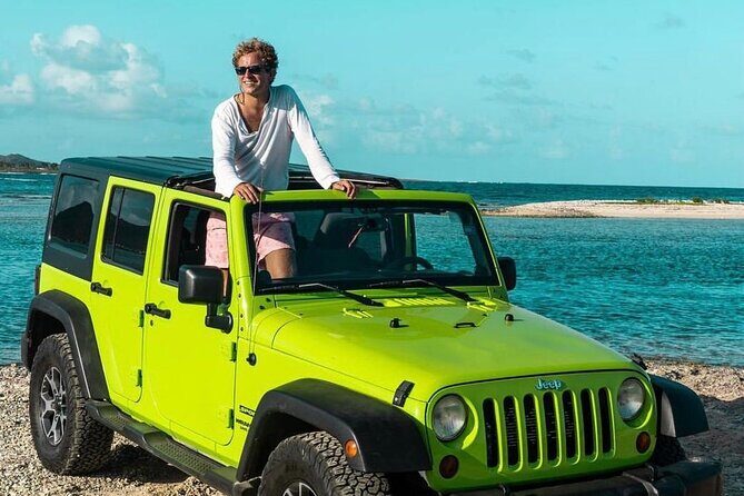 3-Hour Guided Jeep Tour Island Highlights and 1-Hour Relax by Beach - St. Maarten by Jeep from Phillipsburg: The 4-Hour Sweet Spot
