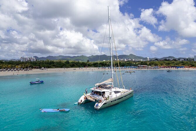 5 Hour Luxury Catamaran Day Sail in Sint Maarten on The Phoenix - Maho Beach plane spotting: sail-by fun, not beach time