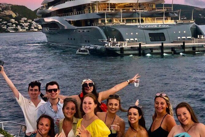 5 Hour Luxury Catamaran Day Sail in Sint Maarten on The Phoenix - Mullet Bay or Simpson Bay anchor time: swim and relax mode