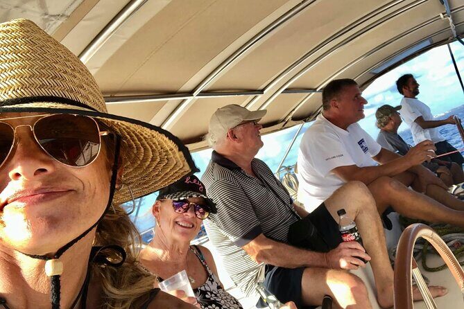 5 Hour Luxury Catamaran Day Sail in Sint Maarten on The Phoenix - Food and drinks onboard: snacks, pound cake, and a cooked lunch