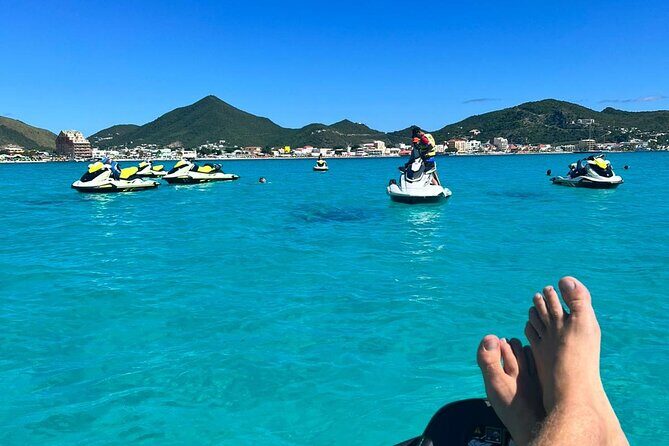 90 min St. Martin Jet ski Terre Basse tour - Price and logistics: what $146.79 per group really buys you