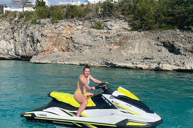 90 min St. Martin Jet ski Terre Basse tour - When conditions shift: choppy water and the bay plan