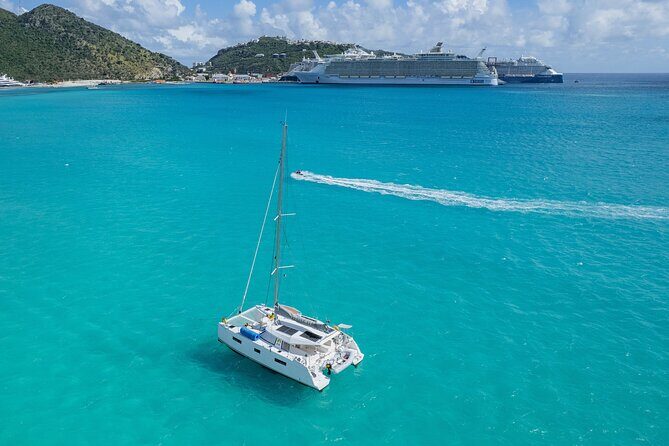 Be Happy - Private Catamaran Cruise in Sint Maarten - Half Day - What’s included aboard Be Happy: snacks, drinks, floating time, and gear