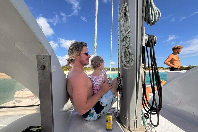 Best Sailing Catamaran, Beach and Snorkel - Cruise Ship Friendly - From Bobby’s Marina to Great Bay Beach