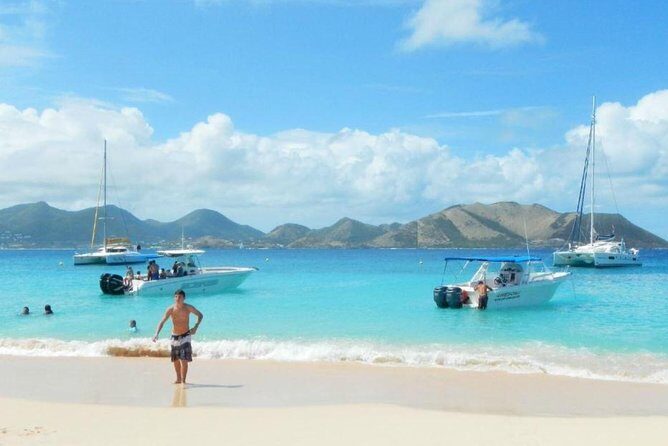 CAPTAIN ALAN'S 4hr -3 Islands-snorkeling-turtles-beach ADVENTURE - Stop 1: Tintamarre Island for Turtles, Reef Life, and Beach Time