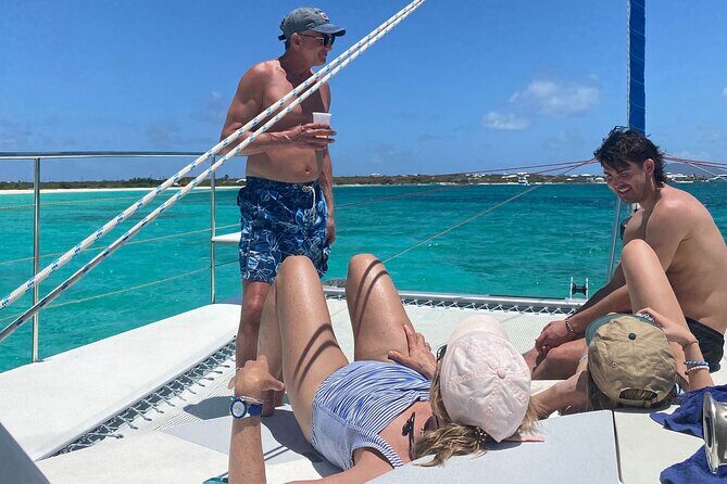 Catamaran Day Sail - Creole Rock snorkeling: the first big water stop