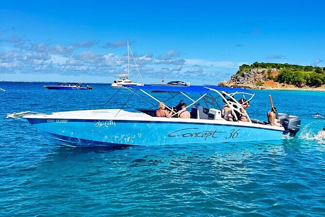 Cristal Speed boat, Snorkeling, Beach Tour & Lunch St Maarten - Tintamarre Island: sea turtles and a different kind of stop