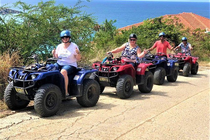 For cruise passengers: Guided ATV Tour of Dutch & French St. Maarten - The route: mostly main roads, with scenic photo-stop rhythm