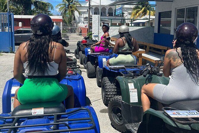 Guided ATV/QUAD Tour of Sint Maarten/St. Martin - Entering St. Maarten by ATV, not by postcard