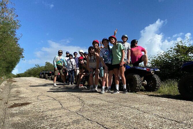 Guided ATV/QUAD Tour of Sint Maarten/St. Martin - Stop 2: Oyster Pond for iguanas and the St. Barth’s view
