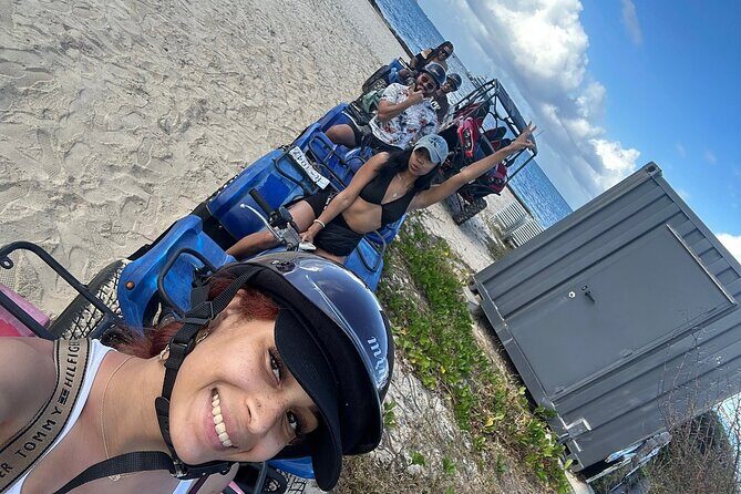 Guided ATV/QUAD Tour of Sint Maarten/St. Martin - Riding through Philipsburg’s front street: the city pulse between coasts