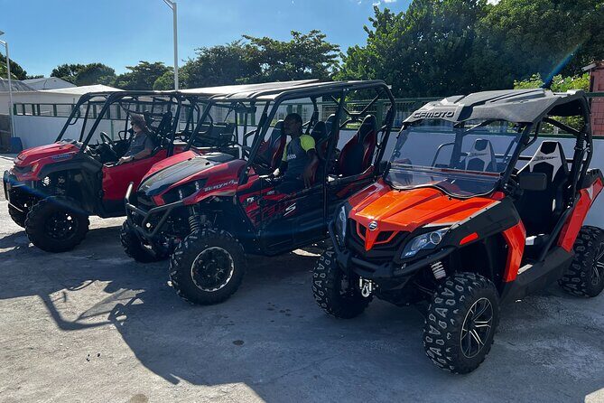 Guided UTV/ Side by Side Tour of Sint Maarten/ St. Martin - Stop 2: Oyster Pond for Iguanas and a St. Barths View