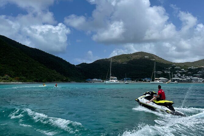 One hour private jet ski tour in Saint Martin with free passenger - Jet ski guide energy: Hugo and Jugo set the tone