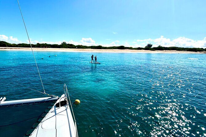 Private Catamaran Excursion in Anguilla with its Turquoise Waters - The Home-Run Ending: Dessert and a Cocktail at Sea