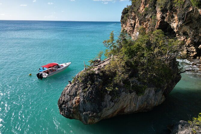 Private Speed Boat Charter to Anguilla - Little Bay and Meads Bay: boat-access beaches and serious swim time