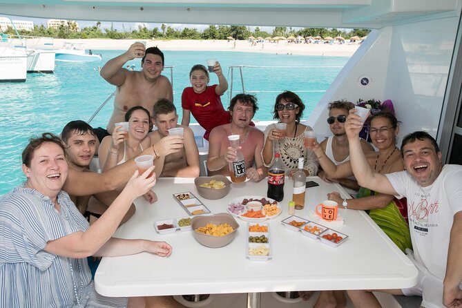 St Maarten Luxury Catamaran Full-Day Group Charter - Tintamarre Island turtle swim: the moment everyone remembers