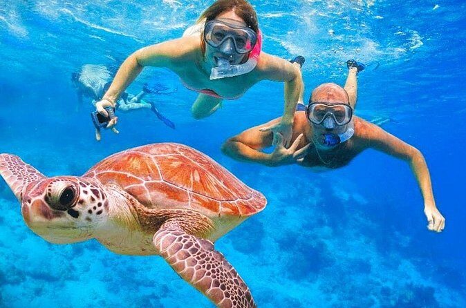St.Maarten Nature, Hike & Snorkeling - Great Bay Beach after snorkeling: chairs, shade, and soft water fun