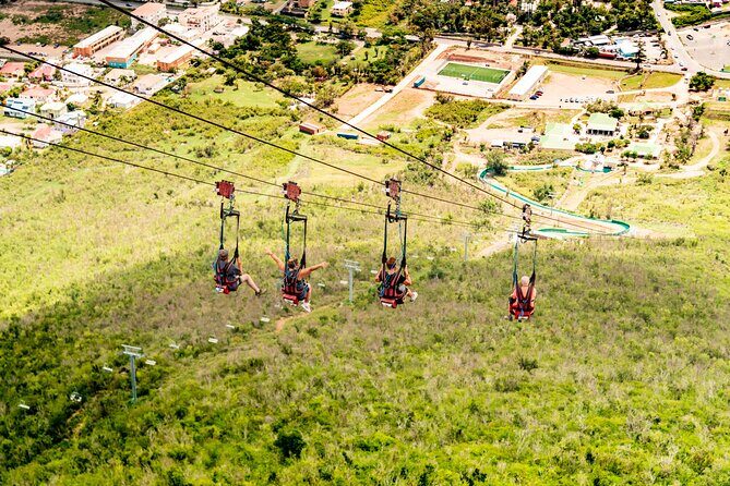 St Maarten Sky Explorer and The Flying Dutchman Adventure - The Sky Explorer chairlift to Sentry Hill (and what to look for)