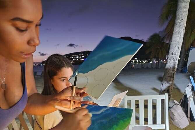 Sunset Painting Class on the Beach from Philipsburg, Sint Maarten - Why this sunset painting class works in Philipsburg